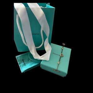 Tiffany & Co. Gold and Silver Heart Bracelet